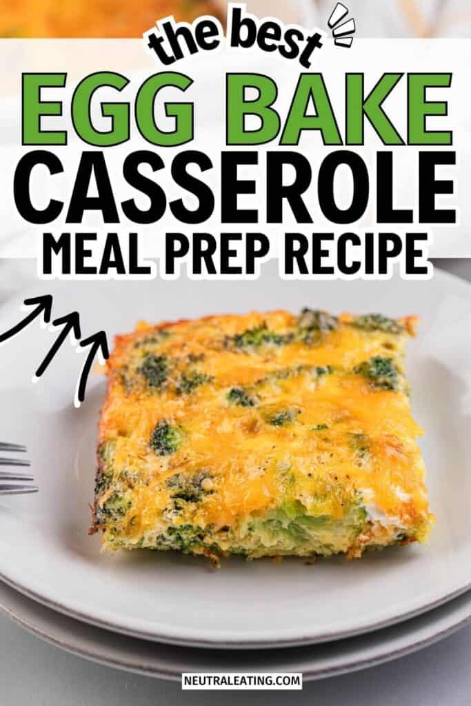Best Broccoli Cheddar Egg Bake: keto breakfast kid friendly, high protein low carb recipes breakfast on the go, egg bake make ahead easy recipes