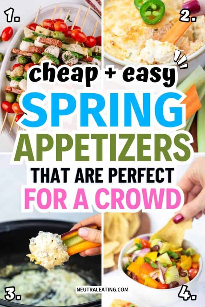 Easy Spring Appetizers: appetizers easy finger food party snacks, crowd pleasing recipes potluck dishes, dinner party menu aesthetic