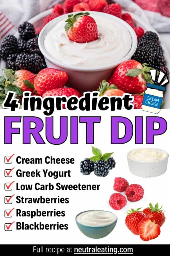 Low Carb Fruit Dip Recipe: fruit dip bowl easy cream cheese dip for fruit fruit dip display